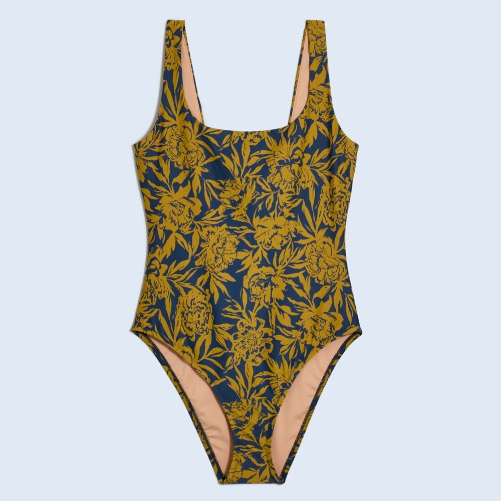 NWT Madewell Floral One-Piece Swimsuit